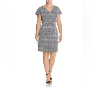 💥MICHAEL Michael Kors Plaid Jacquard Bodycon Dress Office Siren💥 NWOT